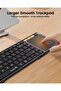 Foldable Keyboard with Touchpad XK01 TP - Folding Bluetooth Travel Keyboard (Black Gray) - 2
