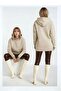 Women's 3 Thread Thick K Hooded O Oversized Curve Mold Long Sleeve Sweatshirt Sweater - 8