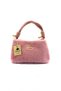 Women's Plush Detailed Handbag and Crossbody Shoulder Bag