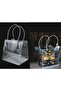 Clear PVC Gift Bag 10 Pcs With Handles Transparent Gift Bags