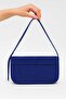 Cobalt Suede Women's Shoulder and Shoulder Bag - 4