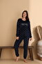 Velvet Midnight Dots Women's Pajama Set - 3