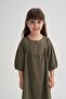 Tencel Robalı Dress 2-7 Years Khaki Green - 2
