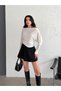 White Boat Neck Off Shoulder Blouse - 3