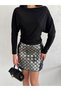 Black Boat Neck Off Shoulder Blouse - 5