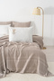 Amara Mink Embroidered Double 100% Cotton Duvet Cover Pique Set - 7 Piece Dowry Set - 3