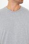 Men's Cotton V-Neck Long Sleeve T-Shirt Gray Melange 5021-g - 8