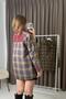 Women's quilted sporty and stylish plaid jacket - 5