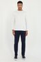 Men's Regular Fit Navy Blue Trousers - 4