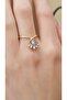 Gold Flower Design Adjustable Ring - 2