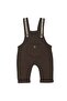 Baby Boy White Coffee Waffle Salopetli Double Set - 2