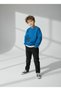 Oversized Simit Yaka Have the Fun/Nyc Printed 3 İp Ş Fleece-Lined Children's Sweatshirt