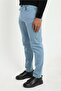 Men's Slim Fit Blue Trousers - 3