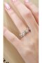 Geo Mount Zircon Stone Adjustable Ring - 2