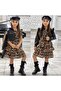 Girl's Dress Leather Jacket Hat - 2