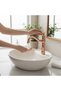 Copper Sink Faucet Avant-Garde Bronze Special Design Washbasin Fixture Brass Material Copper Color - 5