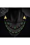Onyx Malachite Natural Stone Pendant with Power and Evil Eye Protection Energy - 4