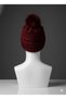 Burgundy Color Beret Thick Protects from Cold Domestic Production - 5