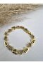 Stone Heart Women's Bracelet Gold - 4