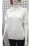 Button Detailed Shirt Collar Knitwear Blouse Sweater - 2