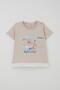 Baby Boy Shorts Set Cute Captain Teddy Bear Printed Pockets Detailed 9 Months-3 Years, Beige - 2