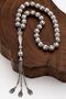 Men's Silver Prayer Beads, Mahfuz Pure Cut, Prayer Beads for Lover, Spouse, Father - 7
