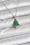 Chain Silver Color Pine Tree Model Christmas Themed Women's Necklace - Ebj251201W38477