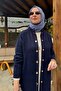 Yakut Angora Knitwear Cap Navy Blue - 2