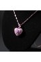 Zircon Stone Heart and Bow Necklace Silver Color Special Meaningful Gift for Women's Lover and Wife