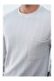 Men's Crew Neck Oversized Striped Sweatshirt - 3