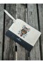 Portfolio Bag, Clutch Bag, Strap Handbag and Wallet, Natural Canvas Handbag