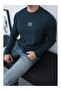 Men's Crew Neck Oversized Sweatshirt - 2