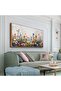 Alayra Abstract Flower Framed Canvas Wall Art, 60 x 120 cm - 3