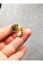 Modern Clamshell Pattern Steel Necklace - 4