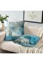 Teal Throw Pillow Covers 18x18 Set of 4 - 4