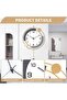 Large Wall Clock with Pendulum Silent Quartz, Battery Operated 16x25.6 inch - 3