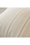 Striped Pillow Covers with Fringe, Cotton Linen, Khaki, 16x16 (40x40 cm) Set of 2 - 6