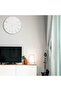 Wall Clock 12 Inch Silent Non-Ticking Wooden Battery Operated Modern (White) - 8