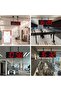 Double-Sided Digital Wall Clock - Large LED, Timer, Alarm, Temperature & Date (Red) - 8