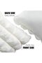 Faux Fur Plush Throw Pillow Covers 12x20 in Set of 2 (Cream White) - 2