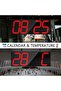 Double-Sided Digital Wall Clock - Large LED, Timer, Alarm, Temperature & Date (Red) - 5