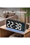6.8'' LED Digital Alarm Clock with Ambient Light, Day/Date/Temperature, Dual Alarm/Snooze - 7