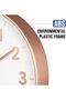 Wall Clock, 12 Inch Silent Non-Ticking Battery Operated Round Wall Clock (Gold) - 5