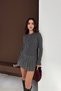 Basic Half Placket Buttoned Crew Neck Knitwear Sweater Aw25Kz0118