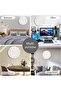 Wall Clock 12 Inch Silent Non-Ticking Wooden Battery Operated Modern (White) - 6