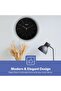 Silent Non-Ticking Round Wall Clock, Black/White - 4