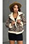 New Season Trend Leopard Patterned Suede Coat Women - 3