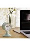 Bathroom Cute Analog Retro Alarm Clock, Small Silent Metal Desk Clock with Light (Green) - 4