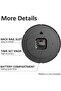 Wall Clock 12 Inch Silent Non-Ticking Wooden Battery Operated Modern (White) - 5
