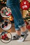 Women's Booties Christmas Socks Organic Cotton (4 Pairs) Special Production Quality Woven Christmas Gift Socks - 2